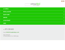 Tablet Screenshot of clinicadentalqui.com